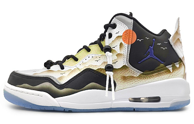 Jordan Courtside 23 Mid-Top Vintage Basketball Shoes Men's Phoenix Tree
