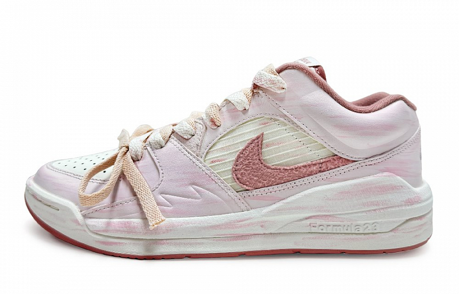 Jordan Stadium 90 811 Manufacture Dusty Pink Wear-Resistant Low-Top Casual Shoes Women's Pink White