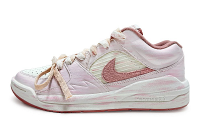 Jordan Stadium 90 811 Manufacture Dusty Pink Wear-Resistant Low-Top Casual Shoes Women's Pink White