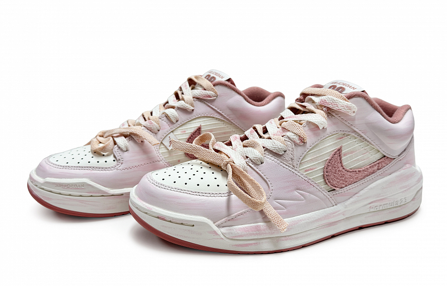 Jordan Stadium 90 811 Manufacture Dusty Pink Wear-Resistant Low-Top Casual Shoes Women's Pink White