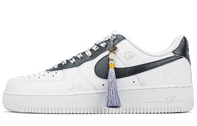 Nike Air Force 1 Slip Resistant, Abrasion Resistant, Lightweight Low Top Skateboard Shoes Unisex White Black