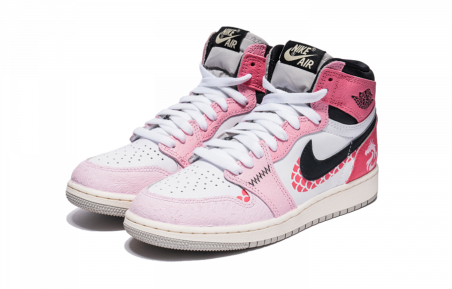 Jordan Air Jordan 1 Vintage Basketball Shoes Men High Top White/Black