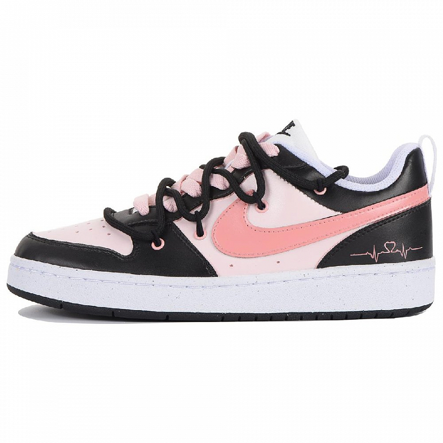 Nike Court Borough Low-Top Skateboard Shoes GS Black Pink купить в интернет-магазине Yoocart с быстрой доставкой по России.