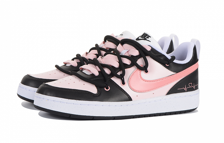 Nike Court Borough Low-Top Skateboard Shoes GS Black Pink купить в интернет-магазине Yoocart с быстрой доставкой по России.