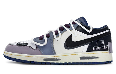 Jordan Air Jordan 1 Vintage Basketball Shoes Men Low Top Black/White