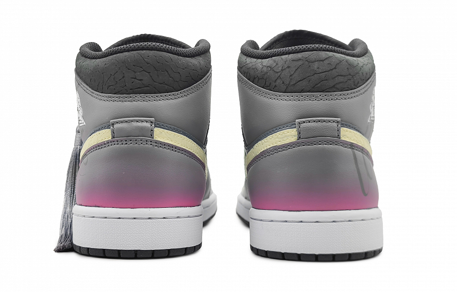 Jordan Air Jordan 1 Mid-Top Vintage Basketball Shoes Women's Gray