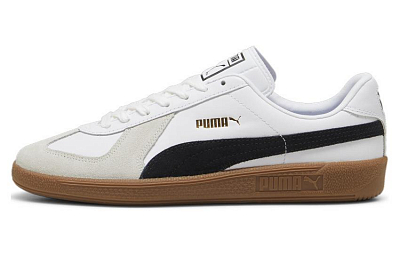 PUMA Army Trainer Slip-Resistant Low-Top Skateboard Shoes Unisex White Gray Black