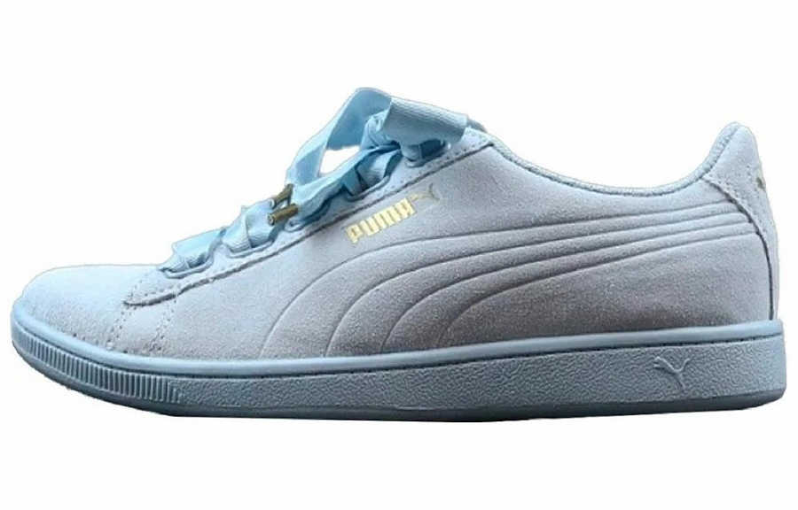 PUMA Vikky Ribbon Anti-Slip Wear-Resistant Low-Top Skateboard Shoes Women's Blue купить в интернет-магазине Yoocart с быстрой доставкой по России.
