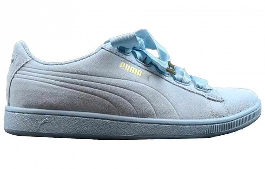PUMA Vikky Ribbon Anti-Slip Wear-Resistant Low-Top Skateboard Shoes Women's Blue купить в интернет-магазине Yoocart с быстрой доставкой по России.