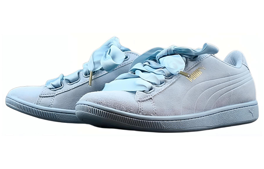 PUMA Vikky Ribbon Anti-Slip Wear-Resistant Low-Top Skateboard Shoes Women's Blue купить в интернет-магазине Yoocart с быстрой доставкой по России.