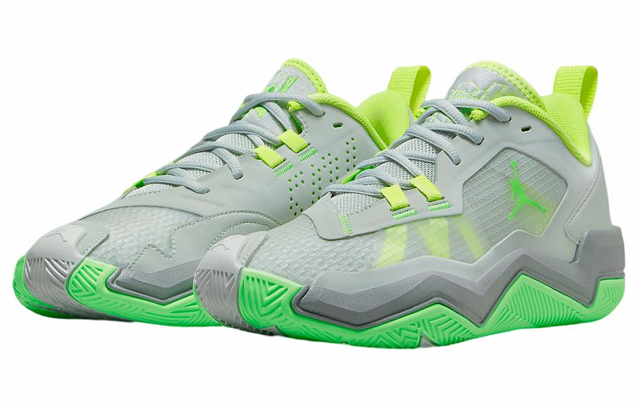 Jordan One Take 4 Light Silver Volt Particle Grey Green Strike