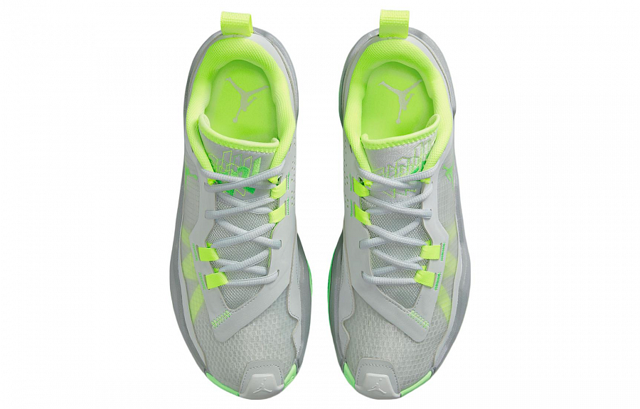 Jordan One Take 4 Light Silver Volt Particle Grey Green Strike