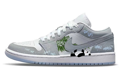 Jordan Air Jordan 1 Vintage Basketball Shoes Women's Low Top Gray/White