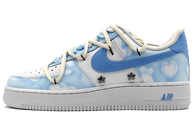 Nike Air Force 1 07 Air Force 1 Coverage Warm Low-Top Skateboard Shoes Men's Blue