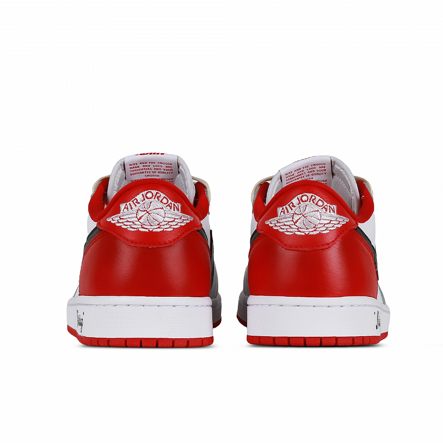 Jordan Air Jordan 1 Low 'Nothing' 4th Generation Low-Top Vintage Basketball Shoes Unisex Red White Black