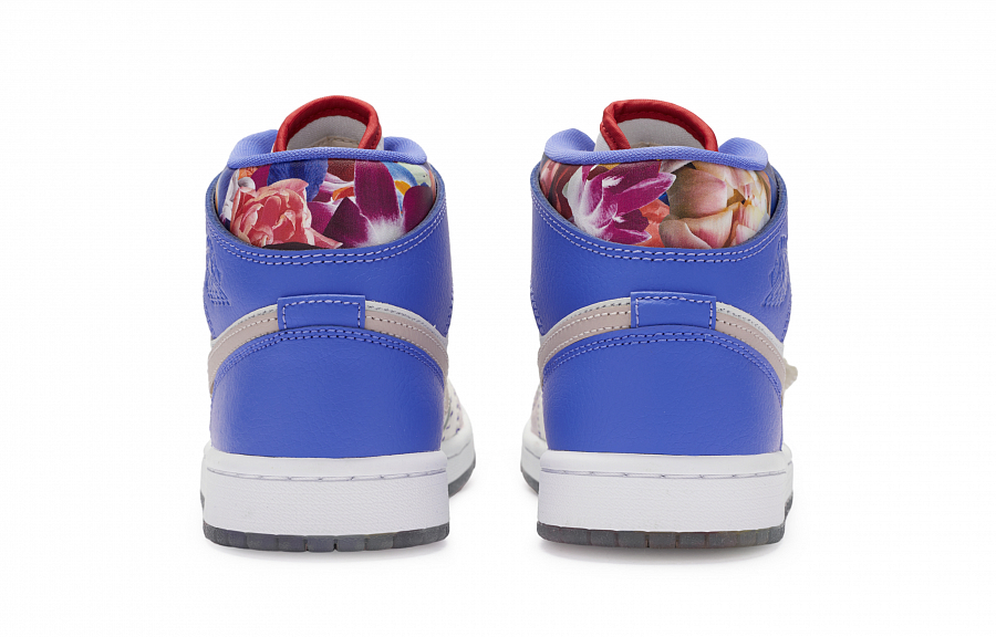 Jordan Air Jordan 1 811 Manufacture Secret Garden High-Top Vintage Basketball Shoes Women's Beige Purple Pink
