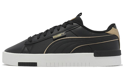 PUMA Jada Renew Pop Up Metallics Slip Resistant Low Top Skateboard Shoes Women's Black Gold