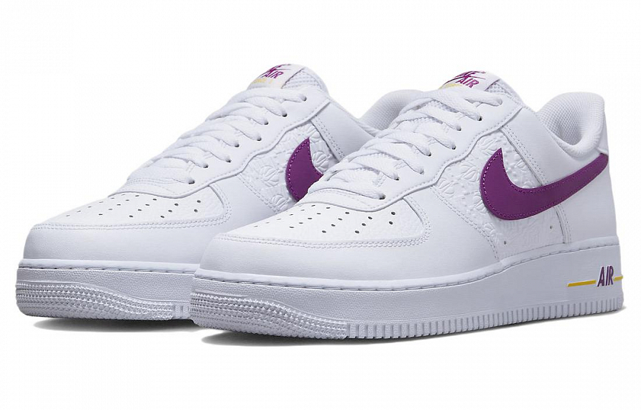 Nike Air Force 1 '07 'Embossed Hoops   Lakers'