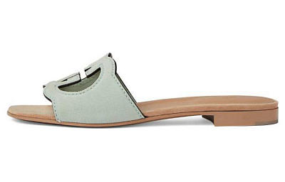 GUCCI Interlocking GG Leather Sandals