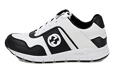 GUCCI Gg Low 'Black White' Women's
