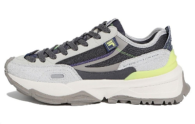 FILA Anti Slip Wear Resistant Low Top Casual Shoes Unisex Black Gray Korean Style