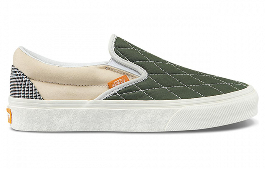 Vans Unisex Slip On Sneakers Multi color 'Green Light Gray' купить в интернет-магазине Yoocart с быстрой доставкой по России.