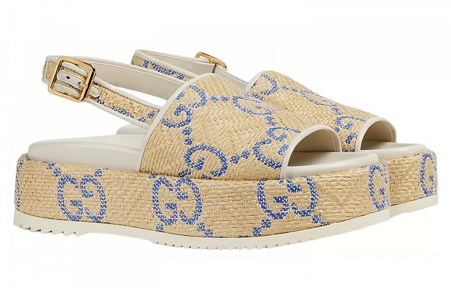 GUCCI Strap Sandals Women's Beige