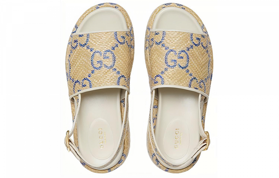 GUCCI Strap Sandals Women's Beige