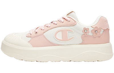 Champion Essentials Collection Delta 1 Cherry Blossom Shoes Skateboard Shoes Women's Creamy White Swan Fuchsia