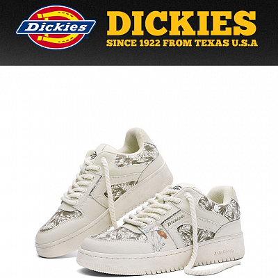 Dickies Hand Painting Series Lightweight Wear Resistant And Slip Resistant Low Top DUNK Skateboard Shoes Men's Apricot