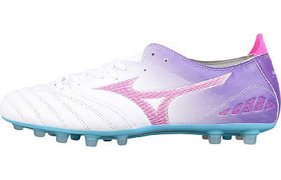 Mizuno AG Rubber Short Studs Cushioning Soccer Shoes Men's White Purple