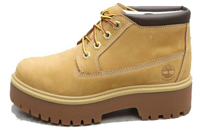 Timberland Stone Street Mid Lace Up Waterproof Chukka Boots 'Wheat Nubuck' Women's