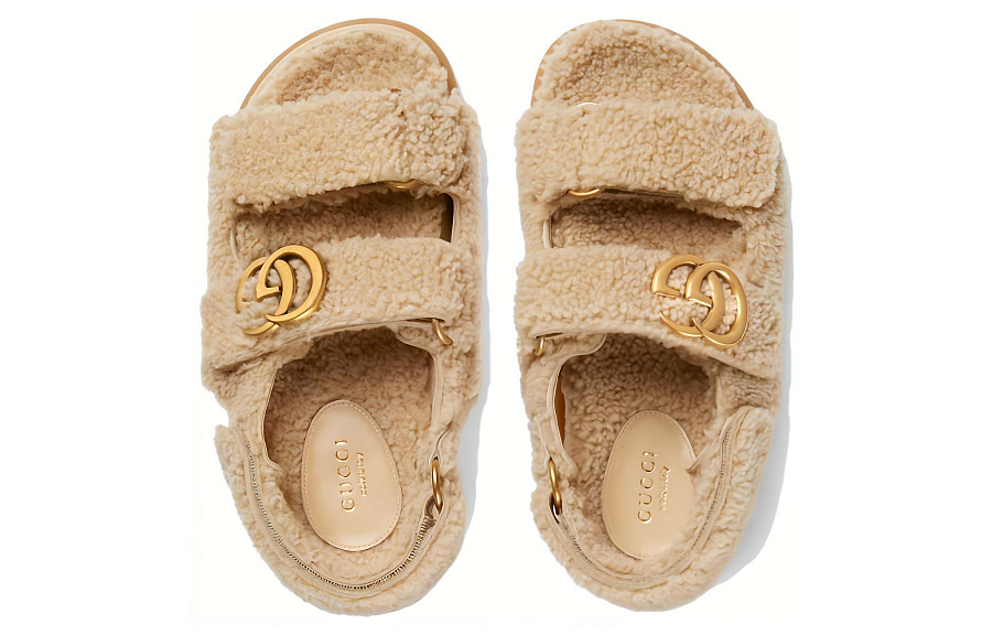 GUCCI Beach Sandals Women's Beige купить в интернет-магазине Yoocart с быстрой доставкой по России.