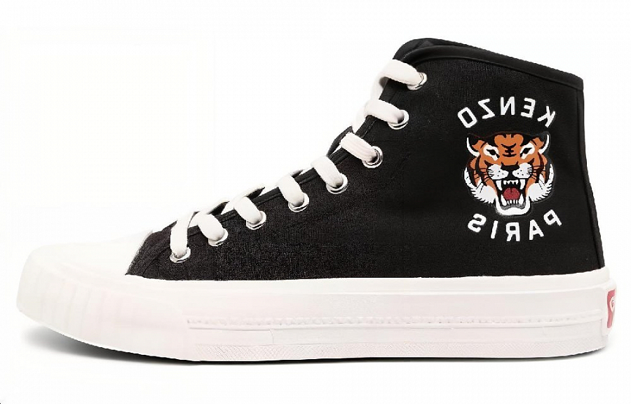 KENZO Tiger-print High-top Sneakers купить в интернет-магазине Yoocart с быстрой доставкой по России.