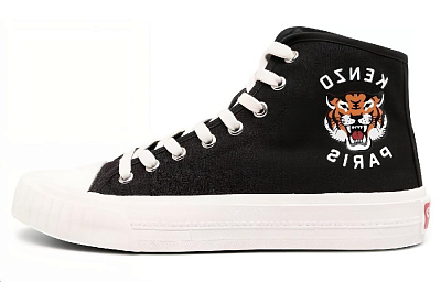 KENZO Tiger-print High-top Sneakers