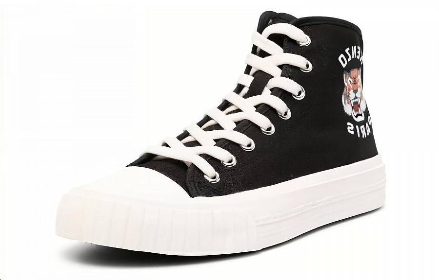 KENZO Tiger-print High-top Sneakers купить в интернет-магазине Yoocart с быстрой доставкой по России.