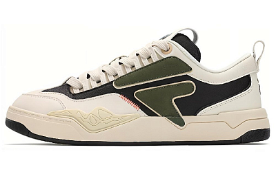 FILA FUSION Nollie Impact-Resistant Quick-Drying Wear-Resistant Low-Top Skateboard Shoes Men's White