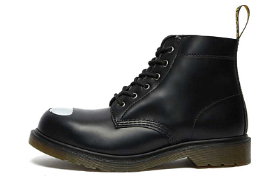 Dr.Martens 101 Exposed Steel Toe Leather Ankle Boots 'Black'