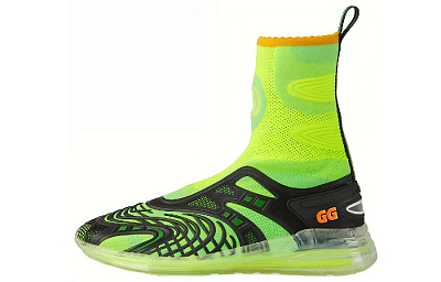 GUCCI Ultrapace R Mid 'Neon Green Black'