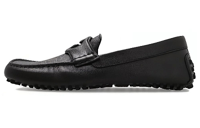 GUCCI Interlocking Loafers Men's Black