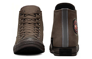 Converse Chuck Taylor All Star Durable Cushioning High-Top Canvas Shoes Unisex Black Brown 3 3236536