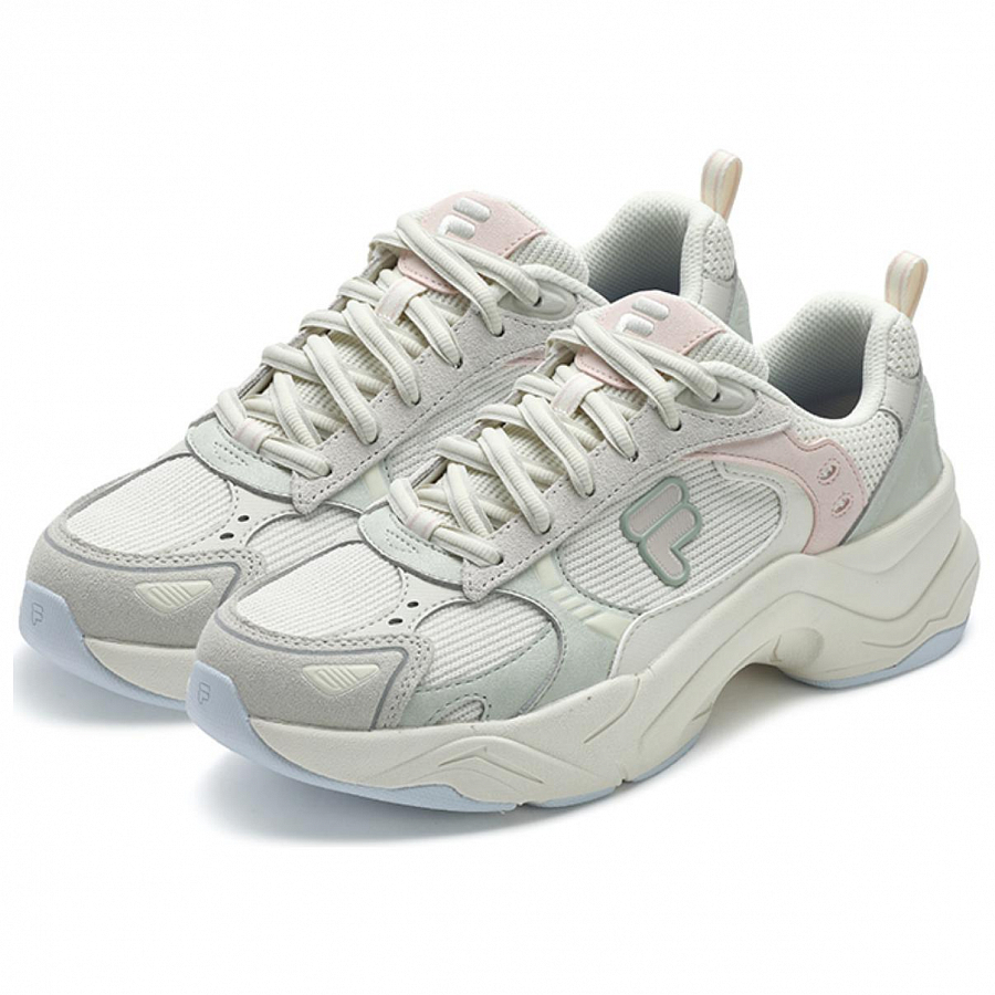 FILA FUSION UNIQUE Slip-Resistant Low-Top Casual Shoes Women's White Green