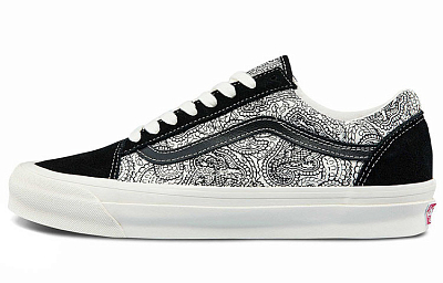 Vans Vault Old Skool Black White Paisley