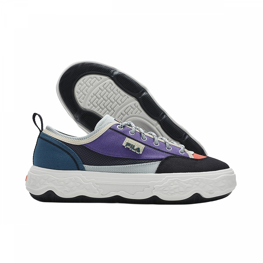 FILA MODERNO Slip Resistant Low Top Canvas Shoes Men's Blue Purple