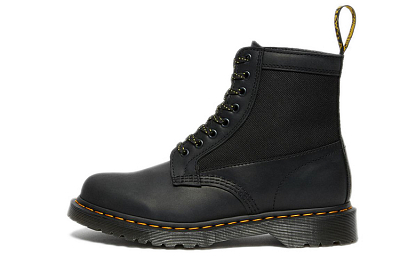 Dr. Martens 1460 Panel Leather Lace Boots Black/Yellow