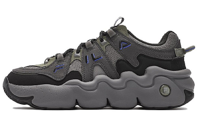 FILA Panini High Top Vintage Basketball Shoes Men's Black Gray