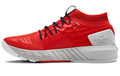 Under Armour Project Rock 2 Blood Orange Halo Grey Women's