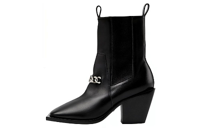 GUCCI Short Chelsea Boots Women's Black