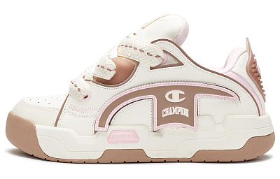 Champion Skateboard Shoes Women's Cream White Velvet Brown