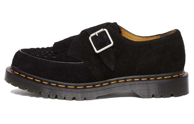 Dr. Martens Ramsey Kiltie Buckle Creepers Black Desert Oasis Suede